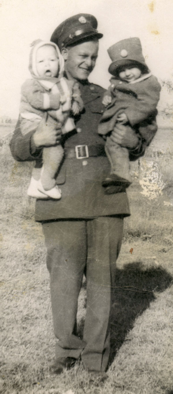 Leonard Lange and his Nieces taken in 1942