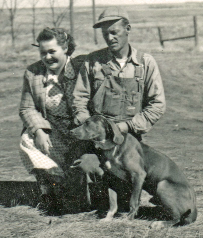 Leonard and Lois Lange and Blue